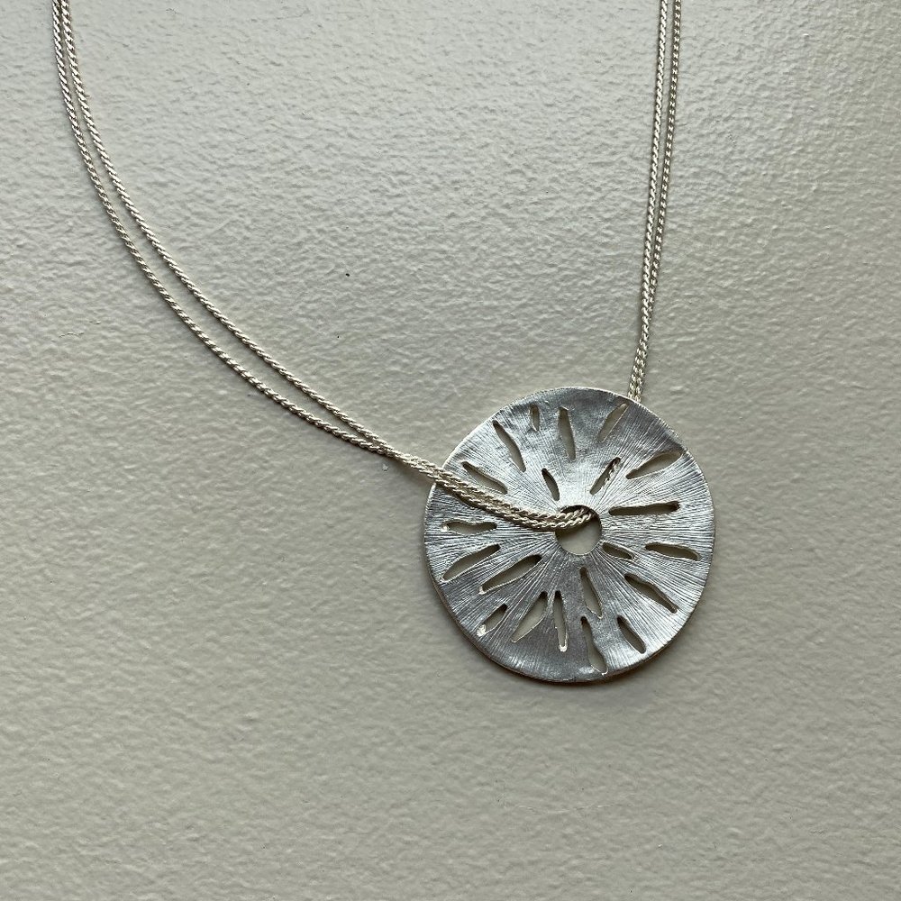 Sand Dollar Pendant on Chain